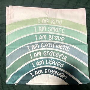 Set of 2 Inspirational Multicolor Throw Pillow Covers